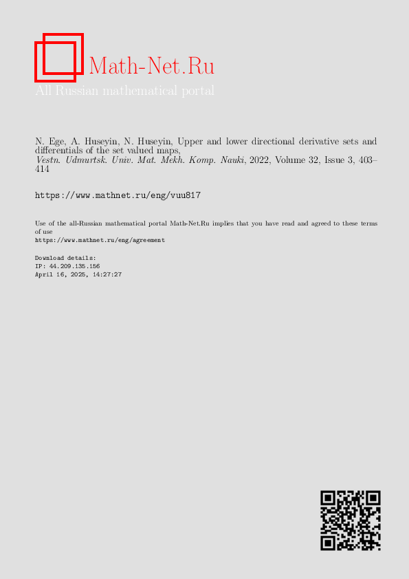 (PDF) Upper and lower directional derivative sets and differentials of ...