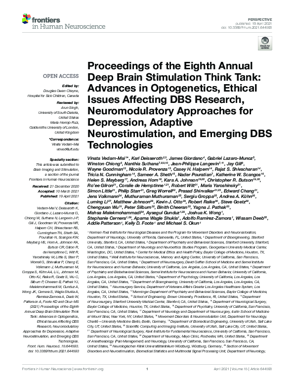 (PDF) Proceedings of the Eighth Annual Deep Brain Stimulation Think ...