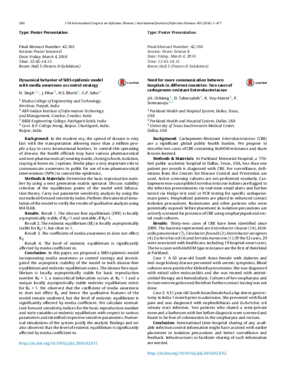 (PDF) Dynamical behavior of SIRS epidemic model with media awareness as ...