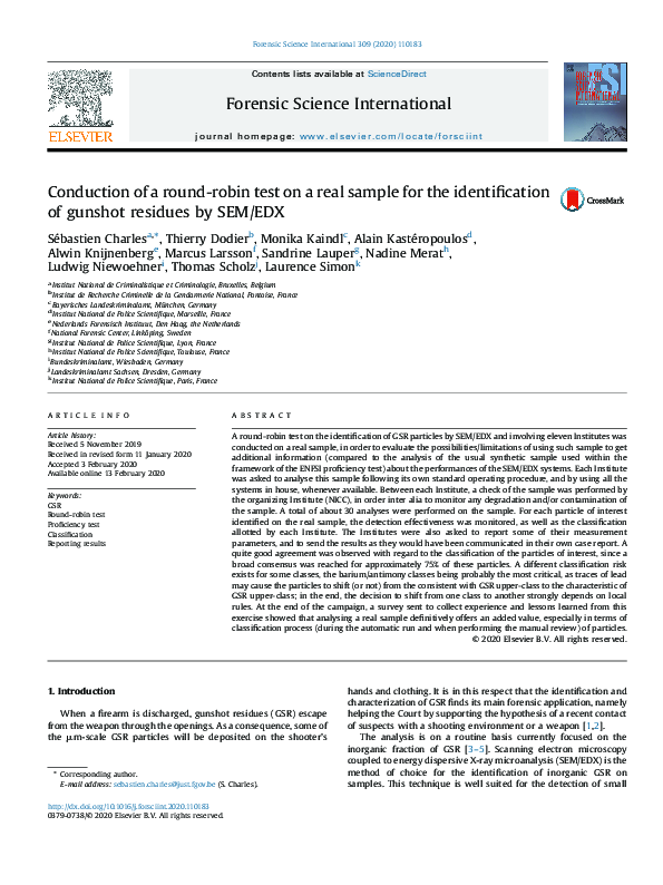 (PDF) Conduction of a round-robin test on a real sample for the ...