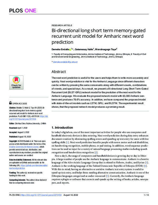 (PDF) Bi-directional long short term memory-gated recurrent unit model ...