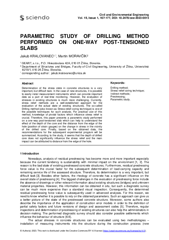 (PDF) Parametric Study of Drilling Method Performed on One-Way Post ...