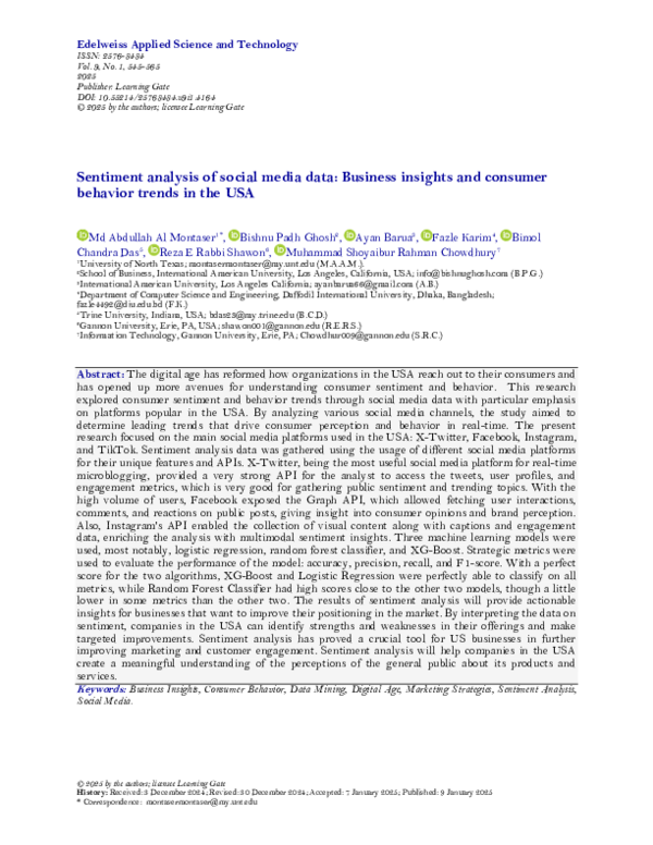 (PDF) Sentiment analysis of social media data: Business insights and ...
