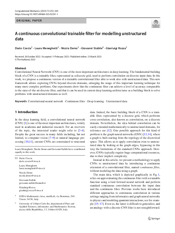 (PDF) A continuous convolutional trainable filter for modelling ...