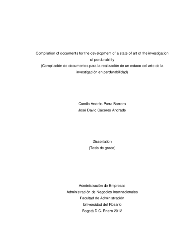 (PDF) Compilation of documents for the development of a state of art of ...