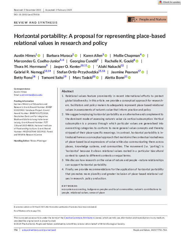 (PDF) Horizontal portability: A proposal for representing place-based ...