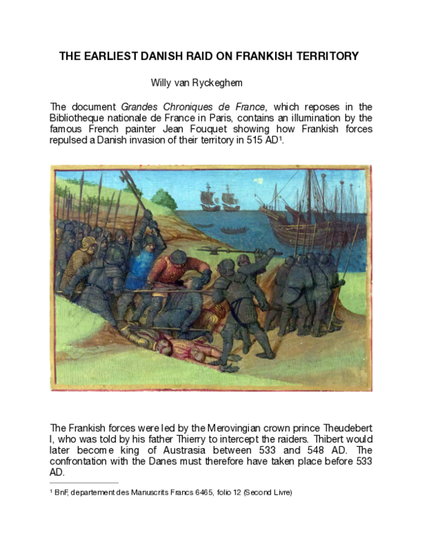 (PDF) THE EARLIEST DANISH RAID ON FRANKISH TERRITORY