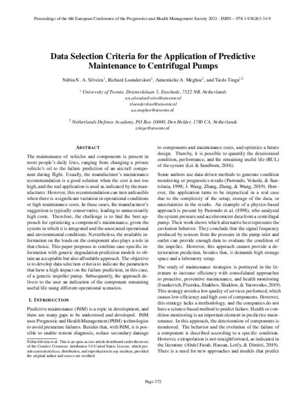 (PDF) Data Selection Criteria for the Application of Predictive ...