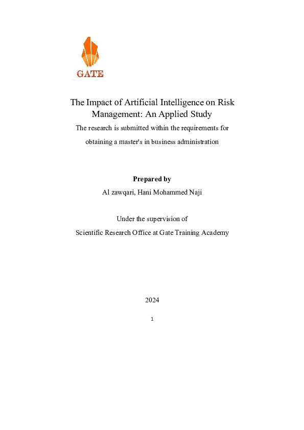 (PDF) The Impact of Artificial Intelligence on Risk Management: An ...