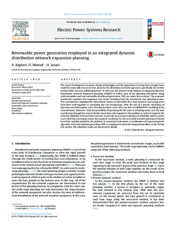 (PDF) Renewable power generation employed in an integrated dynamic ...