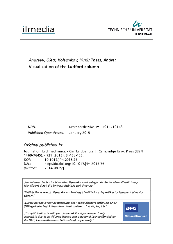 (PDF) Visualization of the Ludford column
