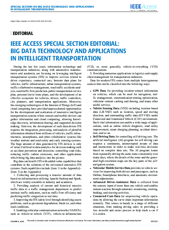 (PDF) IEEE Access Special Section Editorial: Big Data Technology and ...