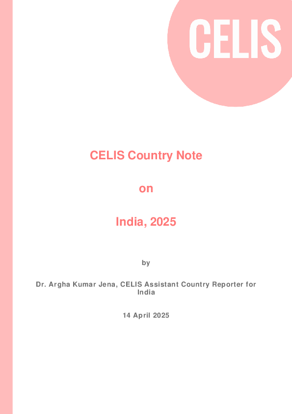 (PDF) Country Note India