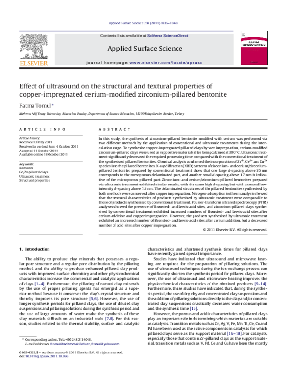 (PDF) Effect of ultrasound on the structural and textural properties of ...