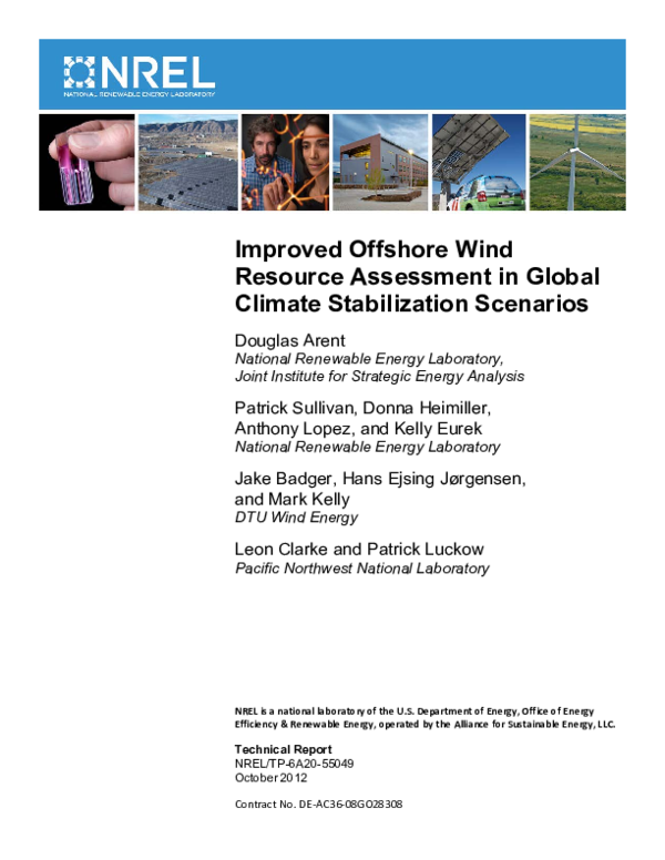 (PDF) Improved Offshore Wind Resource Assessment in Global Climate ...