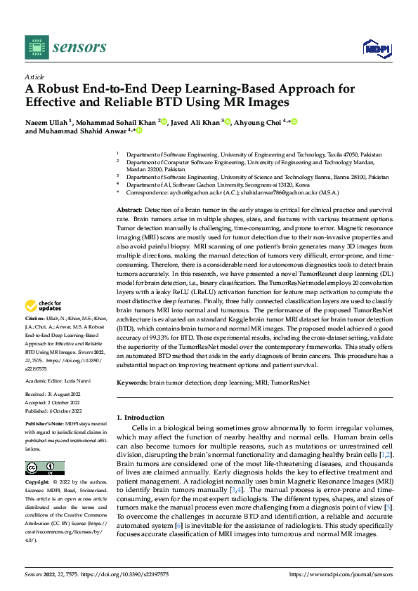 (PDF) A Robust End-to-End Deep Learning-Based Approach for Effective ...
