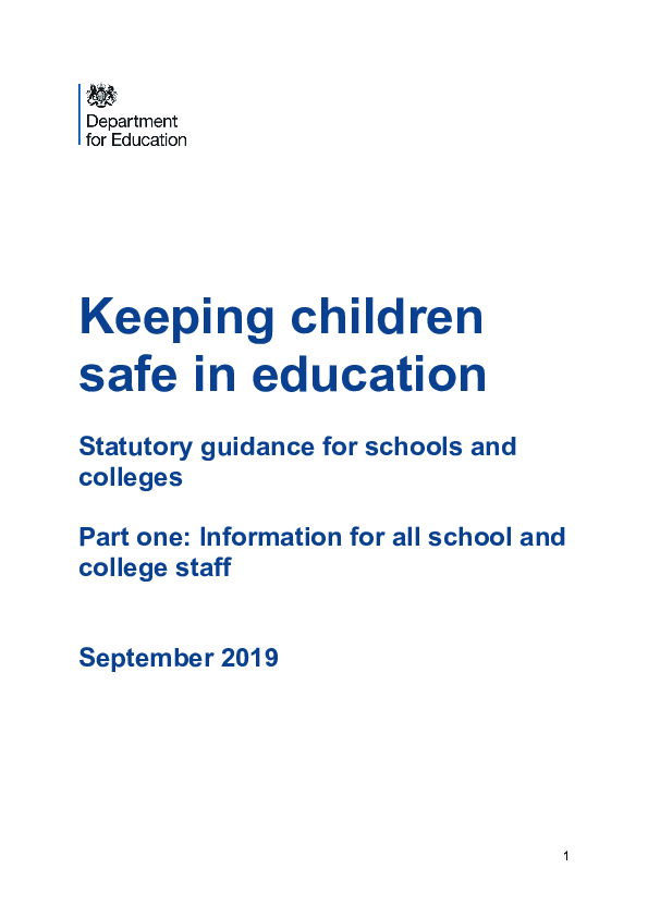(PDF) Keeping children safe in education part one