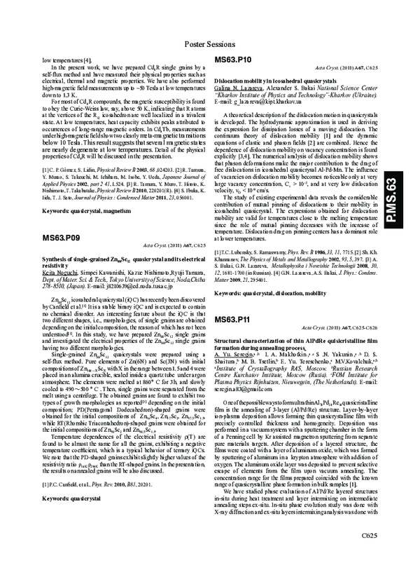 (PDF) Structural characterization of thin AlPdRe quasicristalline film ...
