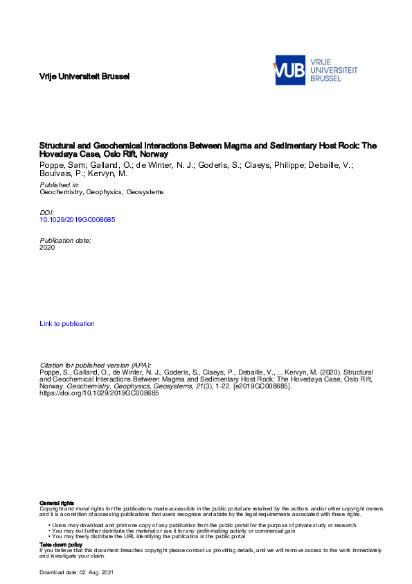 (PDF) Structural and Geochemical Interactions Between Magma and ...
