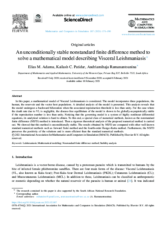 (PDF) An unconditionally stable nonstandard finite difference method to ...