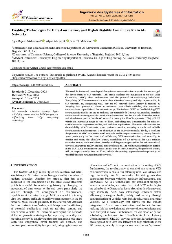 (PDF) Enabling Technologies for Ultra-Low Latency and High-Reliability ...