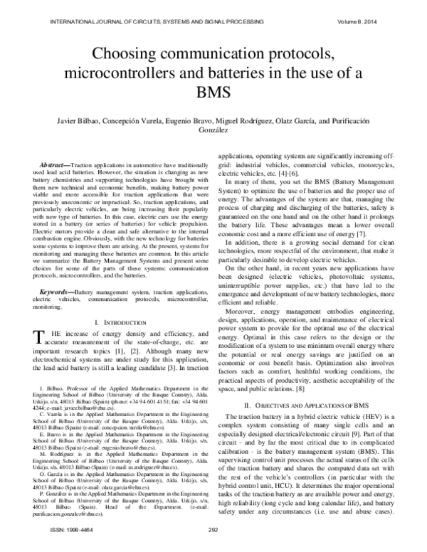 (PDF) Choosing communication protocols , microcontrollers and batteries ...