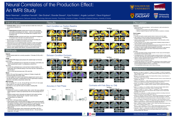 (PDF) Neural correlates of the production effect: An fMRI study