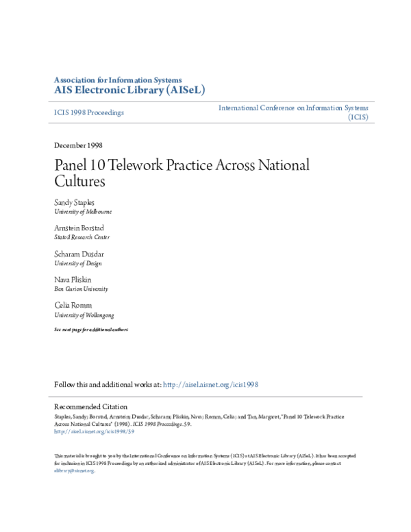 (PDF) AIS Electronic Library (AISeL)