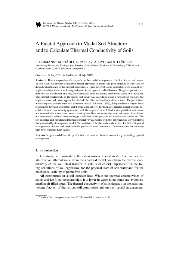 (PDF) A fractal approach to model soil structure and to calculate ...