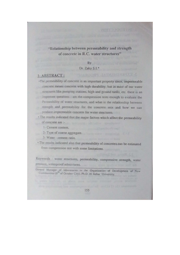 (PDF) Relationship between permeability and strength of concrete in R.C ...