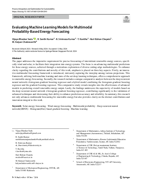 (PDF) Evaluating Machine Learning Models for Multimodal Probability ...