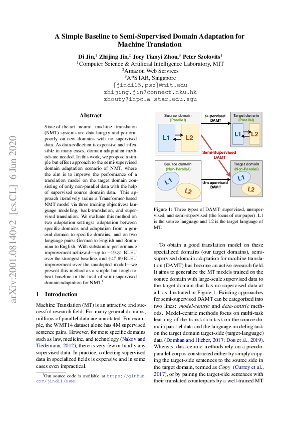 (PDF) A Simple Baseline to Semi-Supervised Domain Adaptation for ...