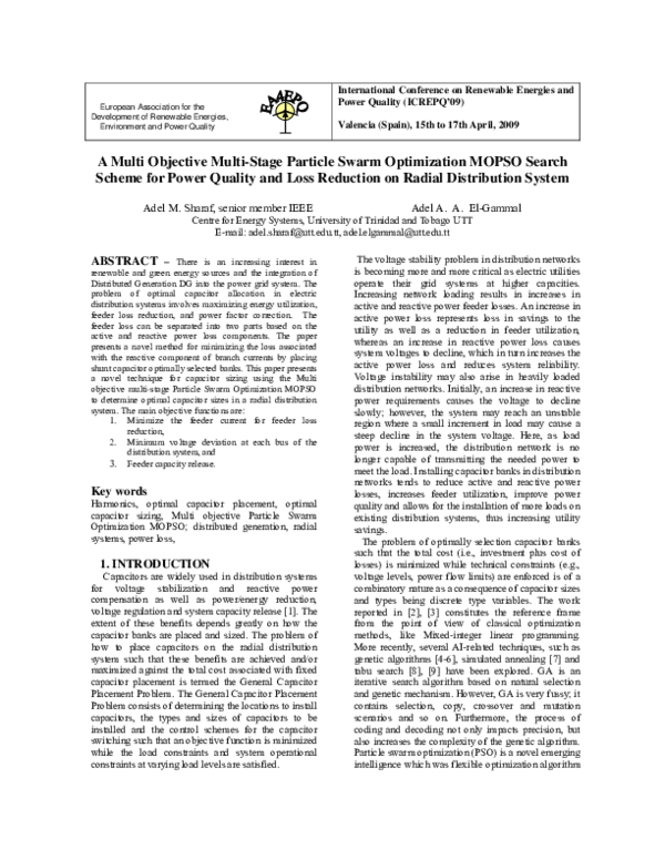 (PDF) A multi objetive multi-stage particle swarm optimization MOPSO ...
