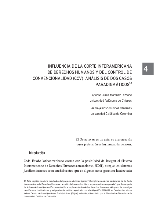 (PDF) Influencia de la Corte Interamericana de Derechos Humanos y del ...