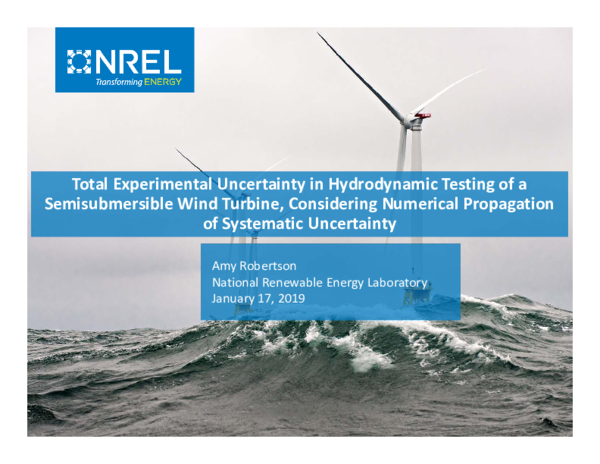 (PDF) Total experimental uncertainty in hydrodynamic testing of a ...
