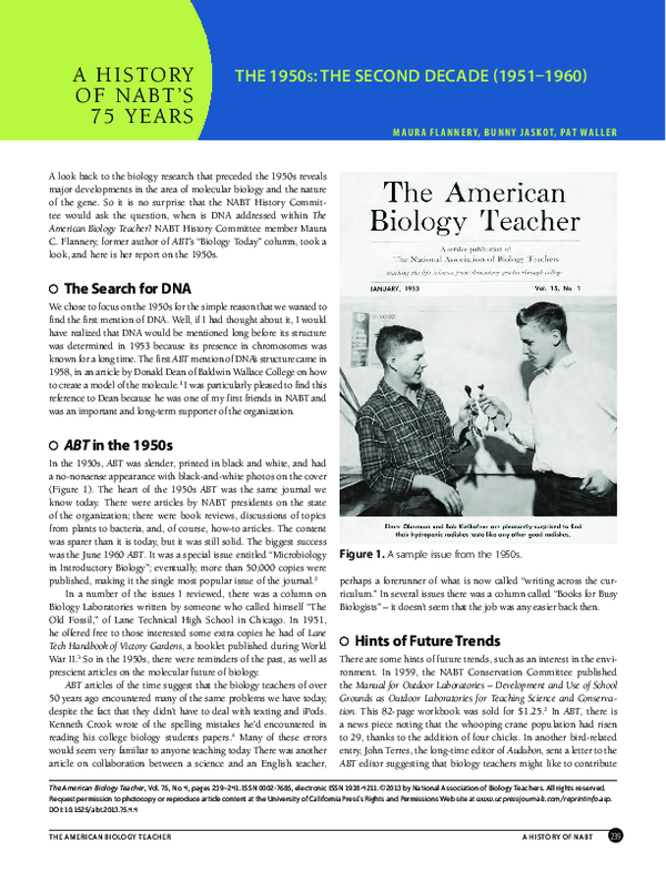 (PDF) The 1950s: The Second Decade (1951–1960)