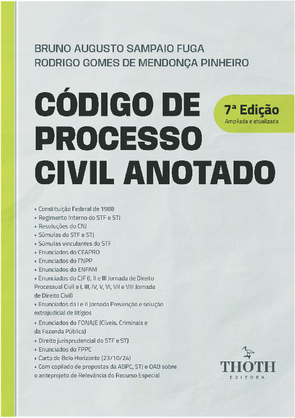 (PDF) Código de Processo Civil Anotado: 7ª Edição