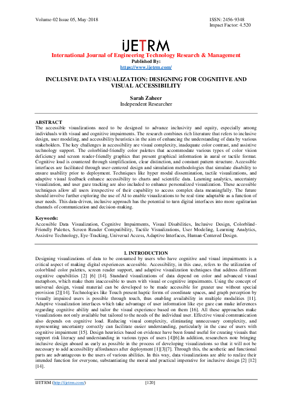 (PDF) Inclusive Data Visualization: Designing for Cognitive and Visual ...