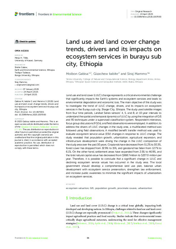 (PDF) Land use and land cover change trends, drivers and its impacts on ...