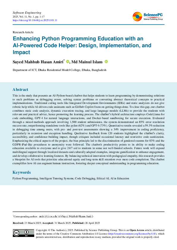 (PDF) Enhancing Python Programming Education with an AI-Powered Code ...