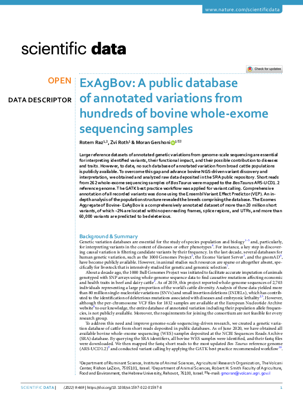(PDF) ExAgBov: A public database of annotated variations from hundreds ...