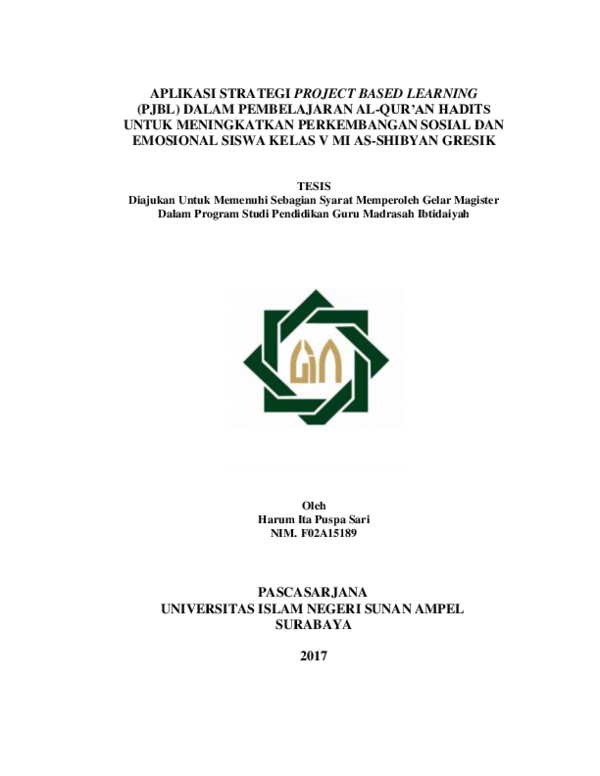 (PDF) Aplikasi strategi project based learning (PJBL) dalam ...