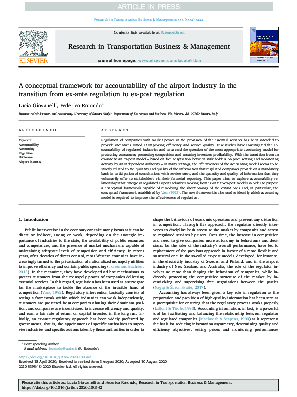 (PDF) A conceptual framework for accountability of the airport industry ...