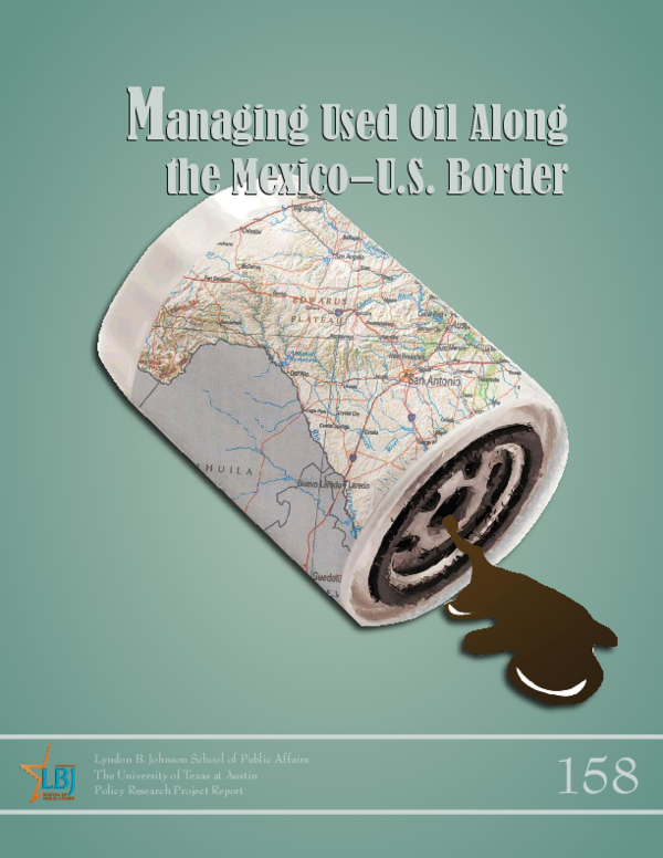 (PDF) Managing Used Oil Along the Mexico-U.S. Border