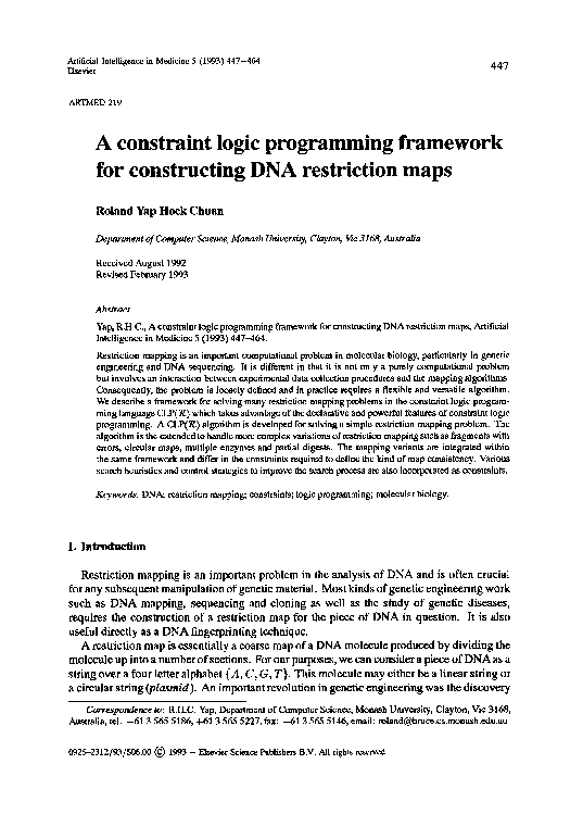 (PDF) A constraint logic programming framework for constructing DNA ...