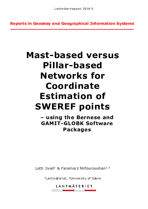 (PDF) Mast-based versus Pillar-based Networks for Coordinate Estimation ...