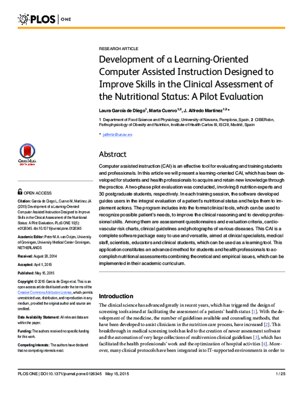 (PDF) Development of a Learning-Oriented Computer Assisted Instruction ...