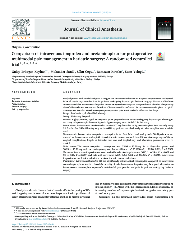 Image showcasing (PDF) Comparison of intravenous ibuprofen and acetaminophen for ...