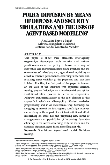 (PDF) Policy Diffusion by means of Defense and Security Simulations and ...