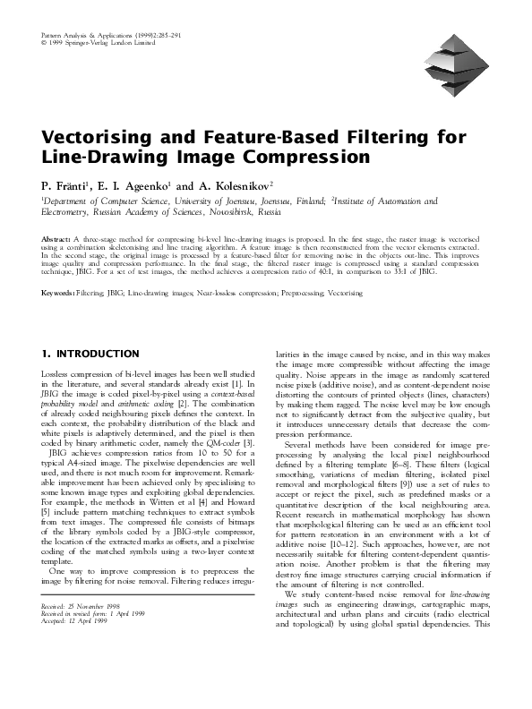 (PDF) Vectorising and Feature-Based Filtering for Line-Drawing Image ...